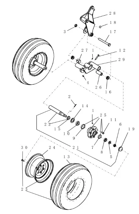 87444632 - Вал ступицы колеса